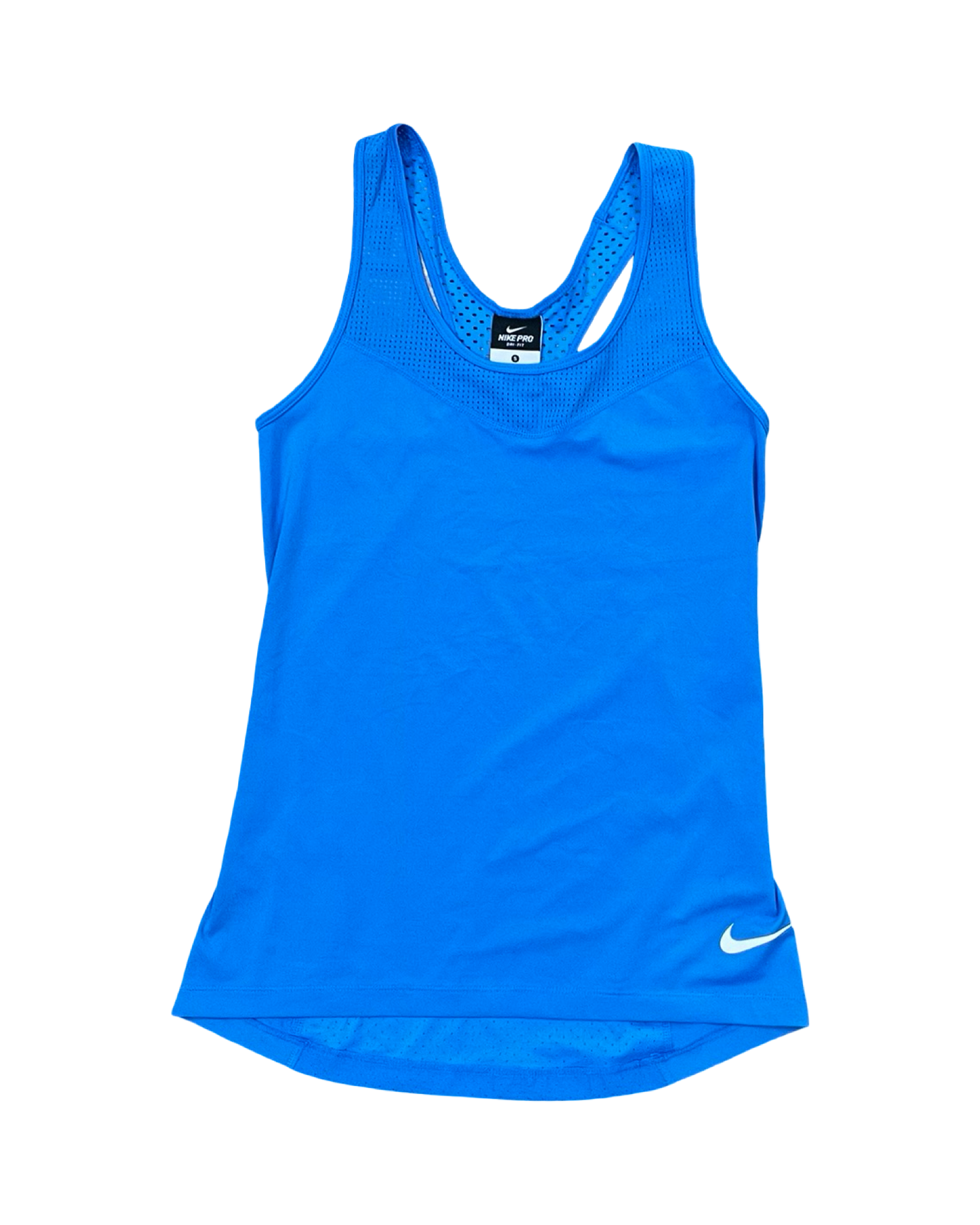Athletic Tank Top By Nike In Aqua, Size:S
