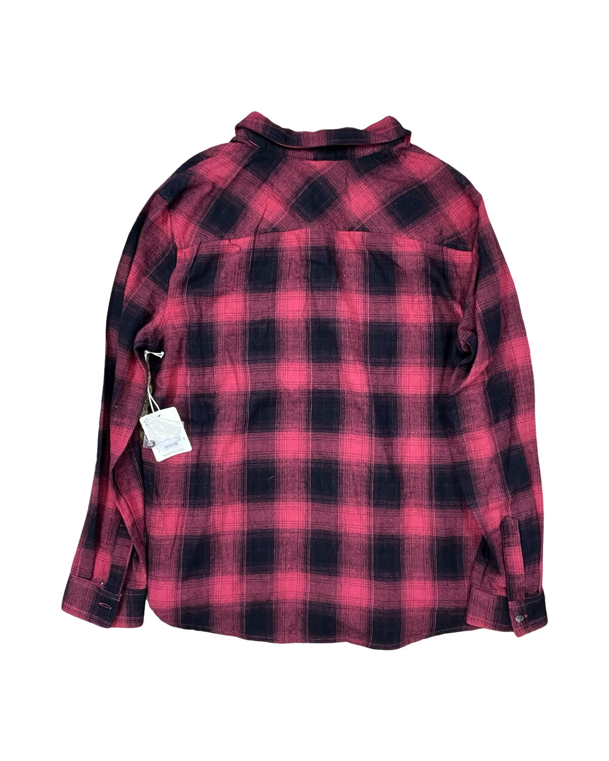 Blouse Ls By Ana In Black & Red, Size:M