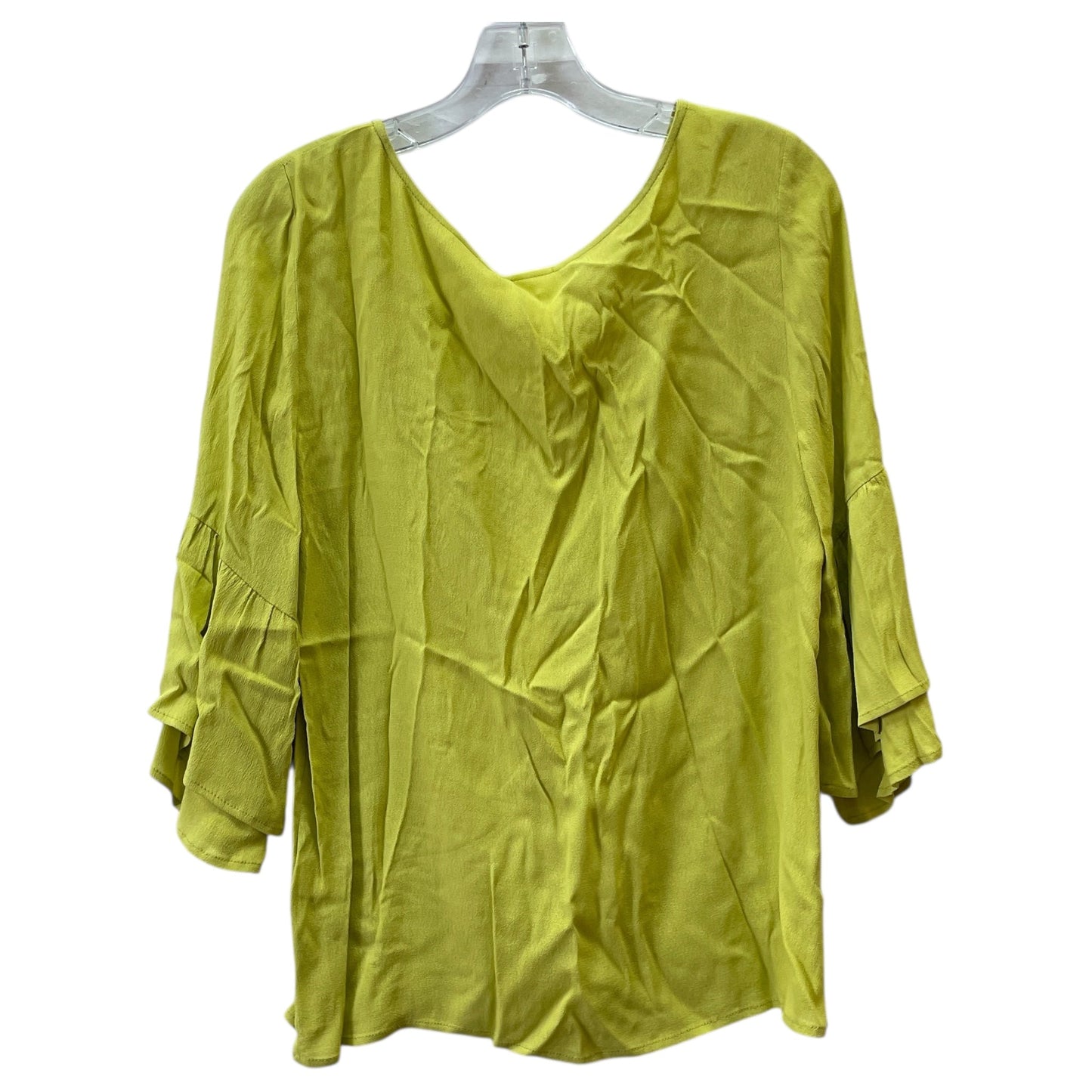 Top 3/4 Sleeve By By Together In Yellow, Size:L