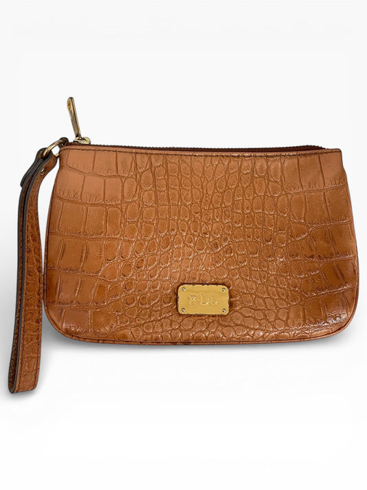 Wristlet By Ralph Lauren In Brown, Size:Large