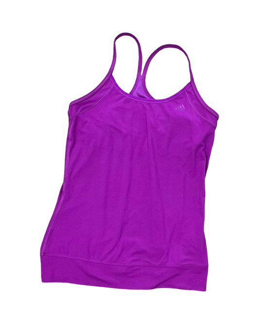 Athletic Tank Top By Adidas In Purple, Size:S