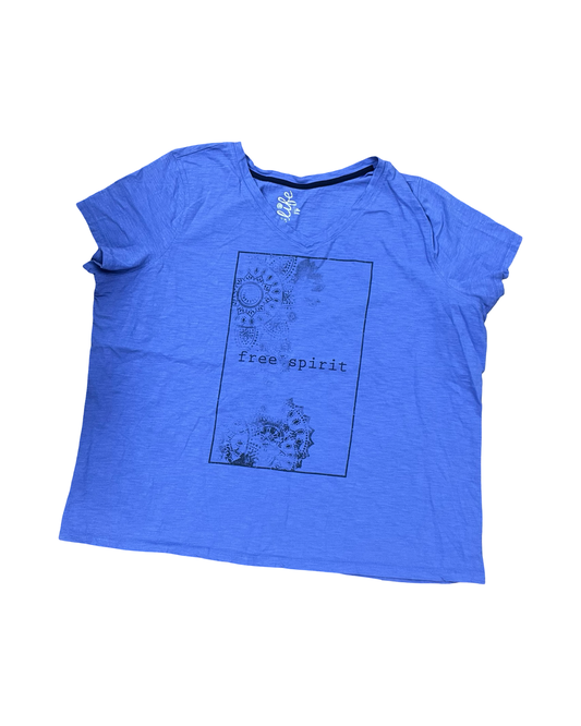 Top Ss By Made For Life In Blue, Size:3X