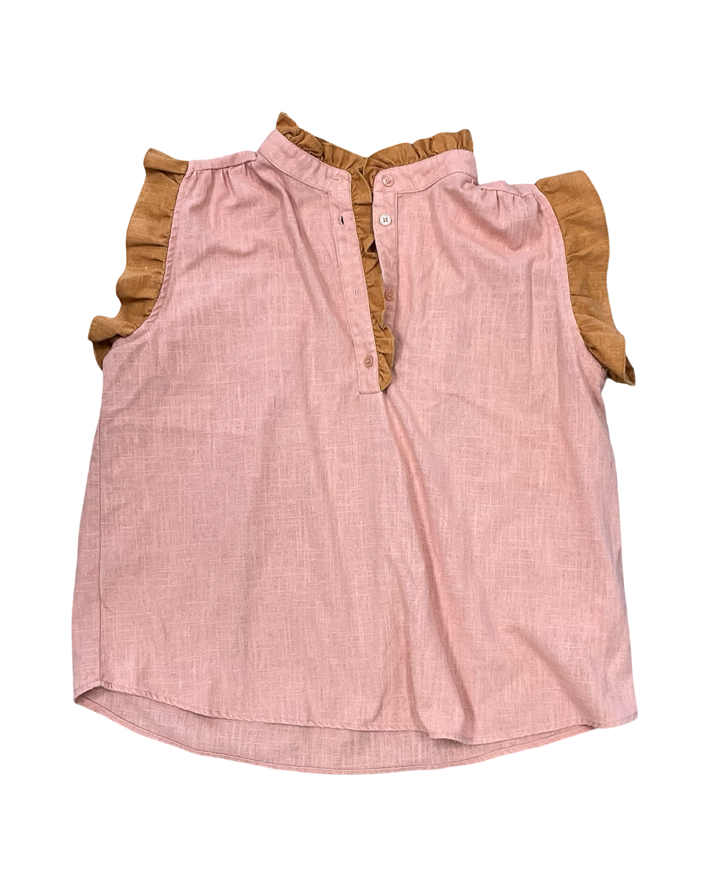 Top Sleeveless By Anniewear In Orange, Size:M