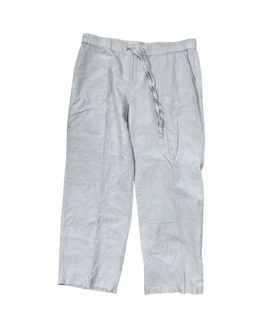 Pants Linen By Liz Claiborne In Beige, Size:L