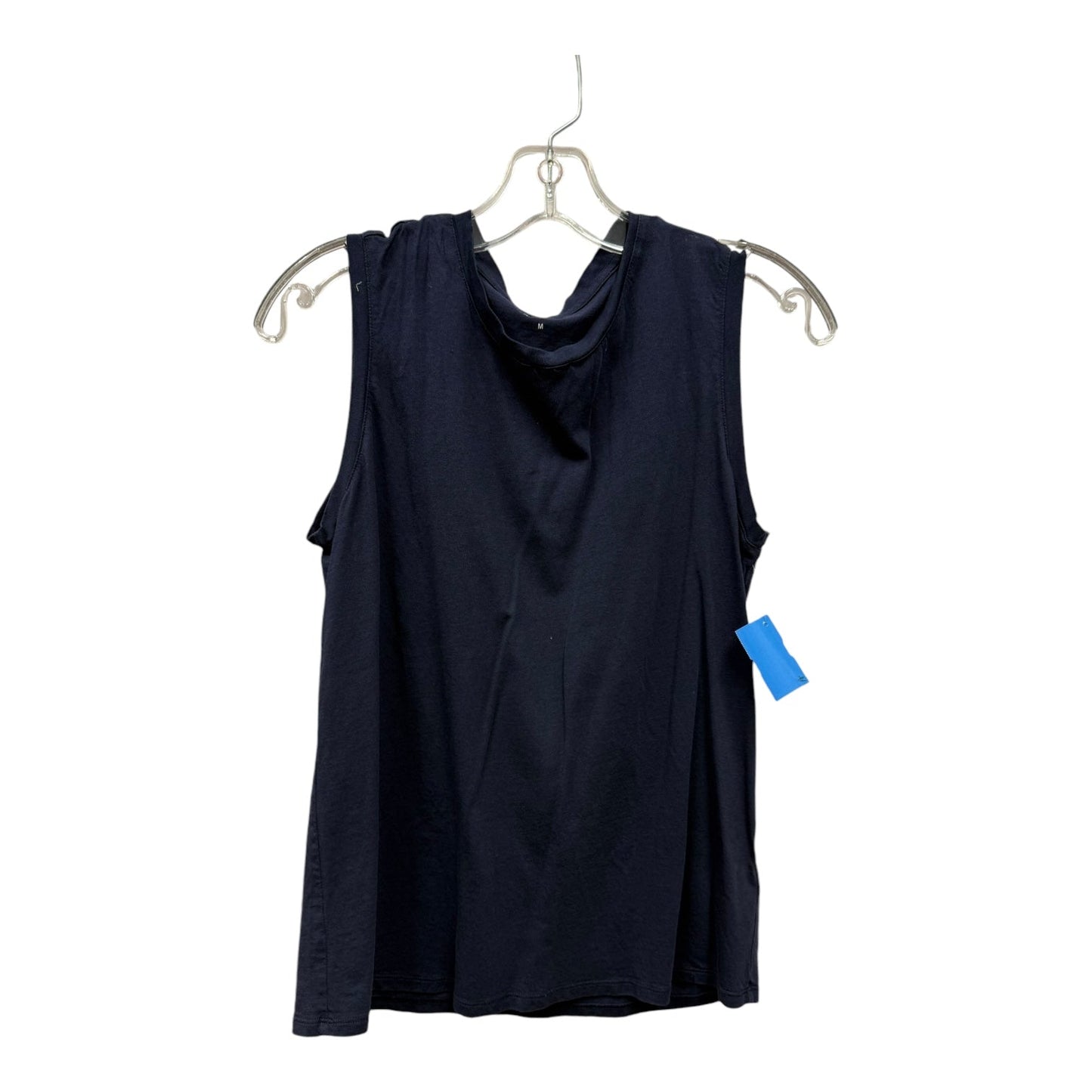 Top Sleeveless Basic  In Blue, Size:M