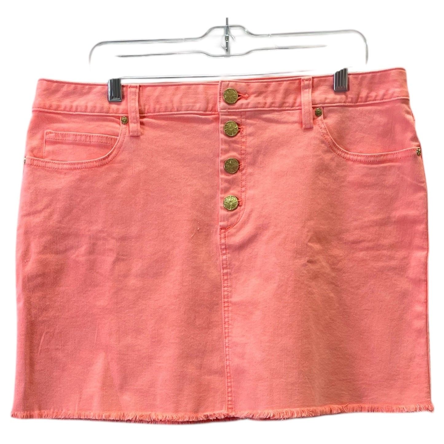 Skirt Designer By Lilly Pulitzer In Peach, Size:16