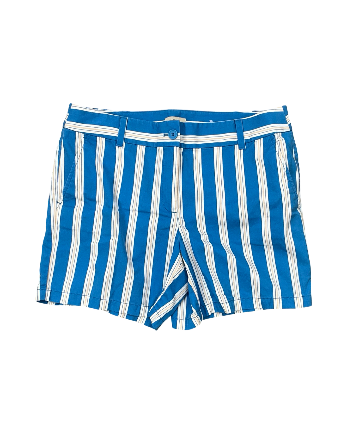 Shorts By Loft In Blue & White, Size:12