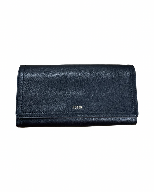 Wallet By Fossil In Black, Size:Medium