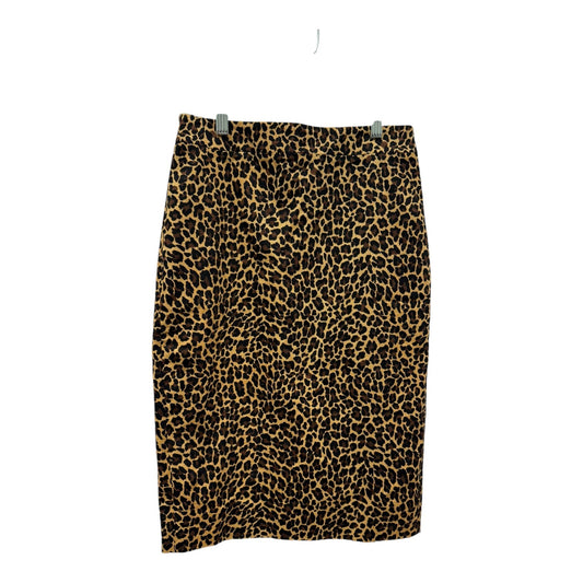 Skirt Midi By J. Crew In Black & Brown, Size:0