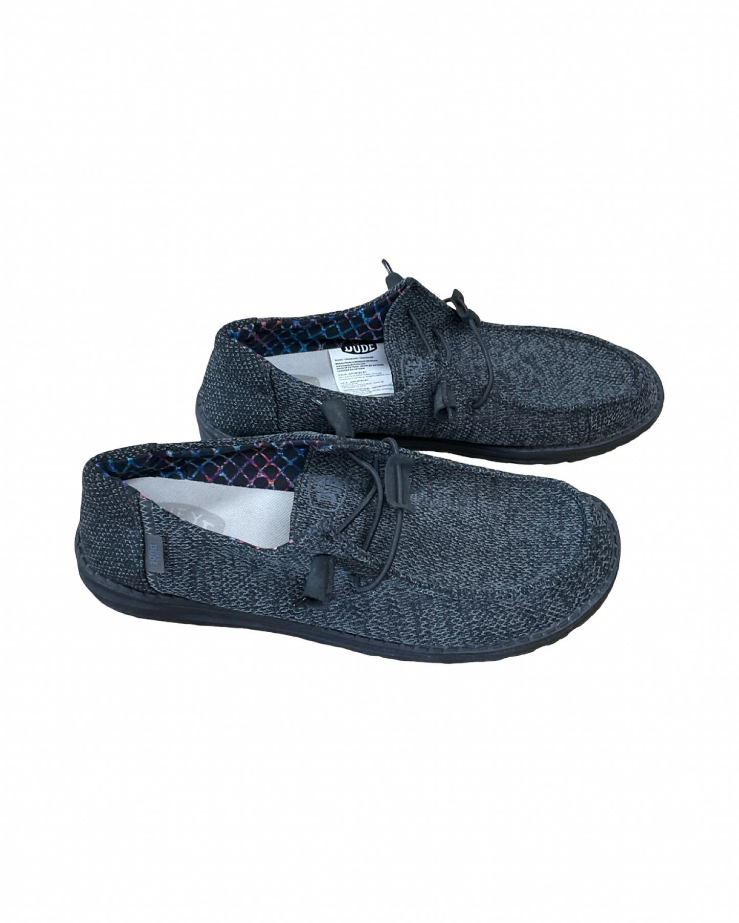 Shoes Flats By Hey Dude In Grey, Size:10