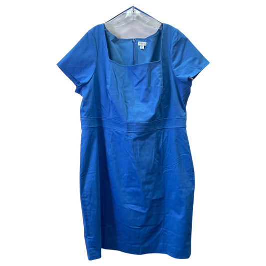 Dress Casual Midi By J. Crew In Blue, Size:2X