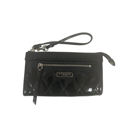 Wristlet Designer By Coach In Black, Size:Medium