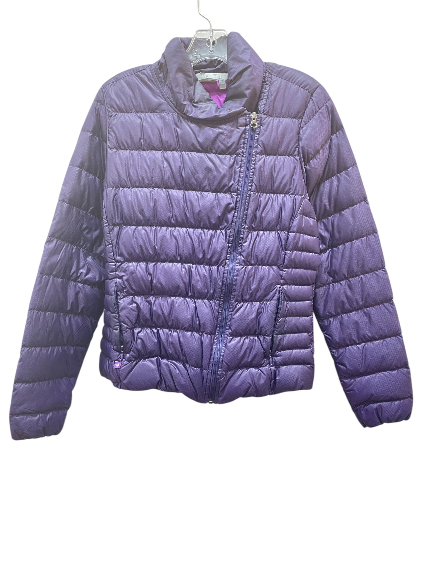 Jacket Puffer & Quilted By Athleta In Purple, Size:M