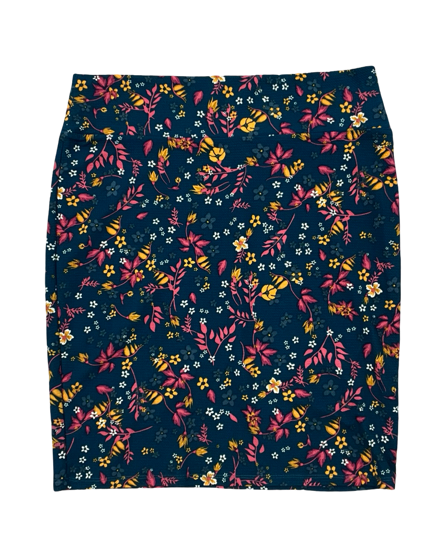 Skirt Midi By Lularoe In Green & Pink, Size:Xl