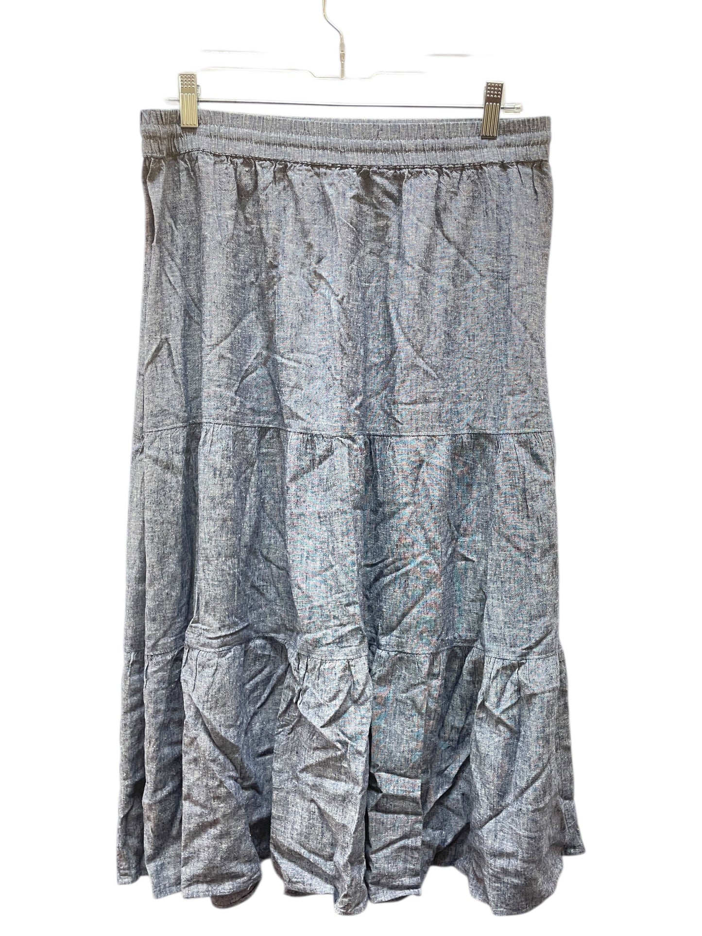 Skirt Maxi By Jones New York In Blue Denim, Size:M