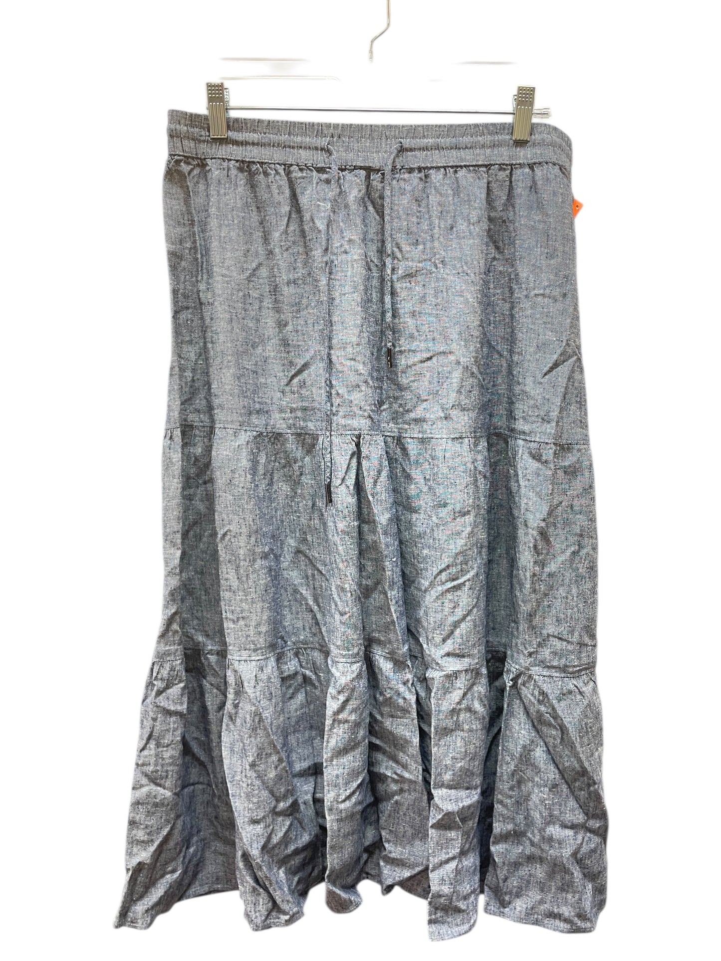 Skirt Maxi By Jones New York In Blue Denim, Size:M