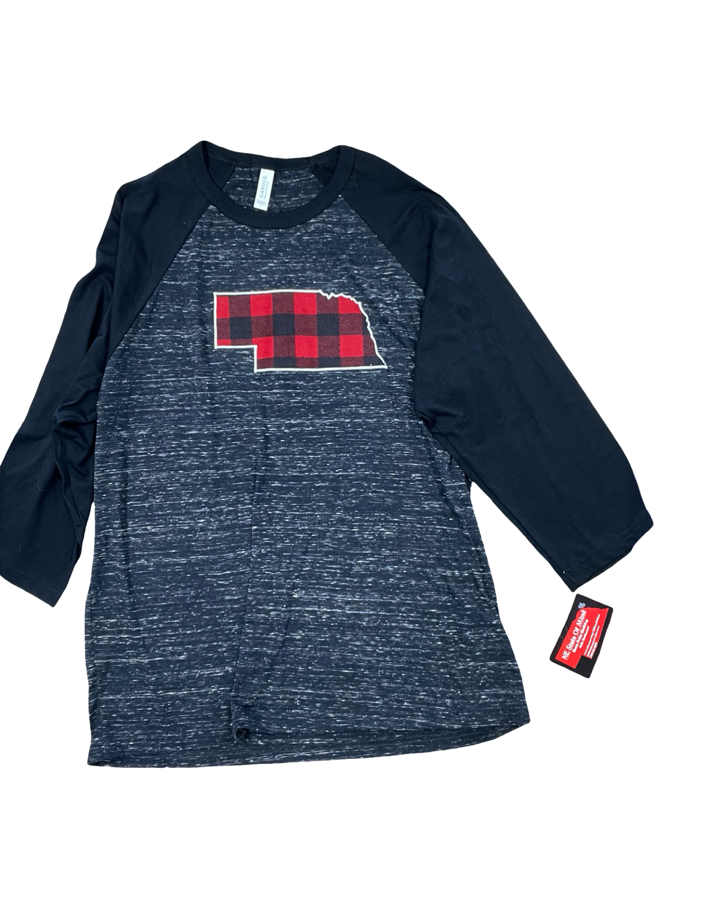 Top Ls By Canvas In Black & Red, Size:L