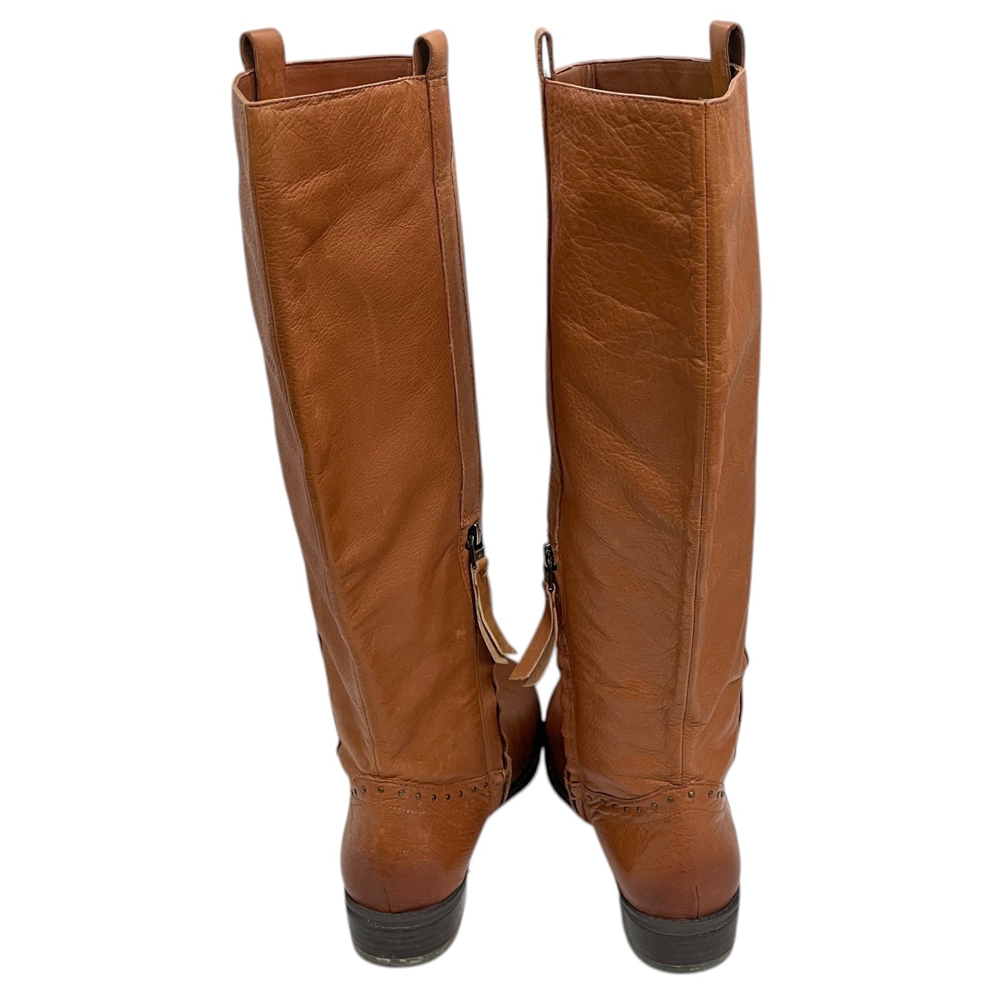 Boots Mid-Calf Flats By Sam Edelman In Brown, Size:6