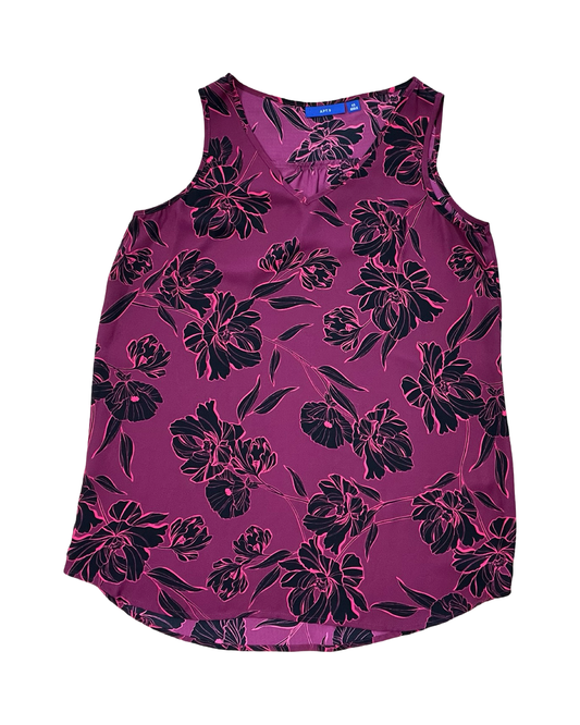 Top Sleeveless By Apt 9 In Purple, Size:Xs
