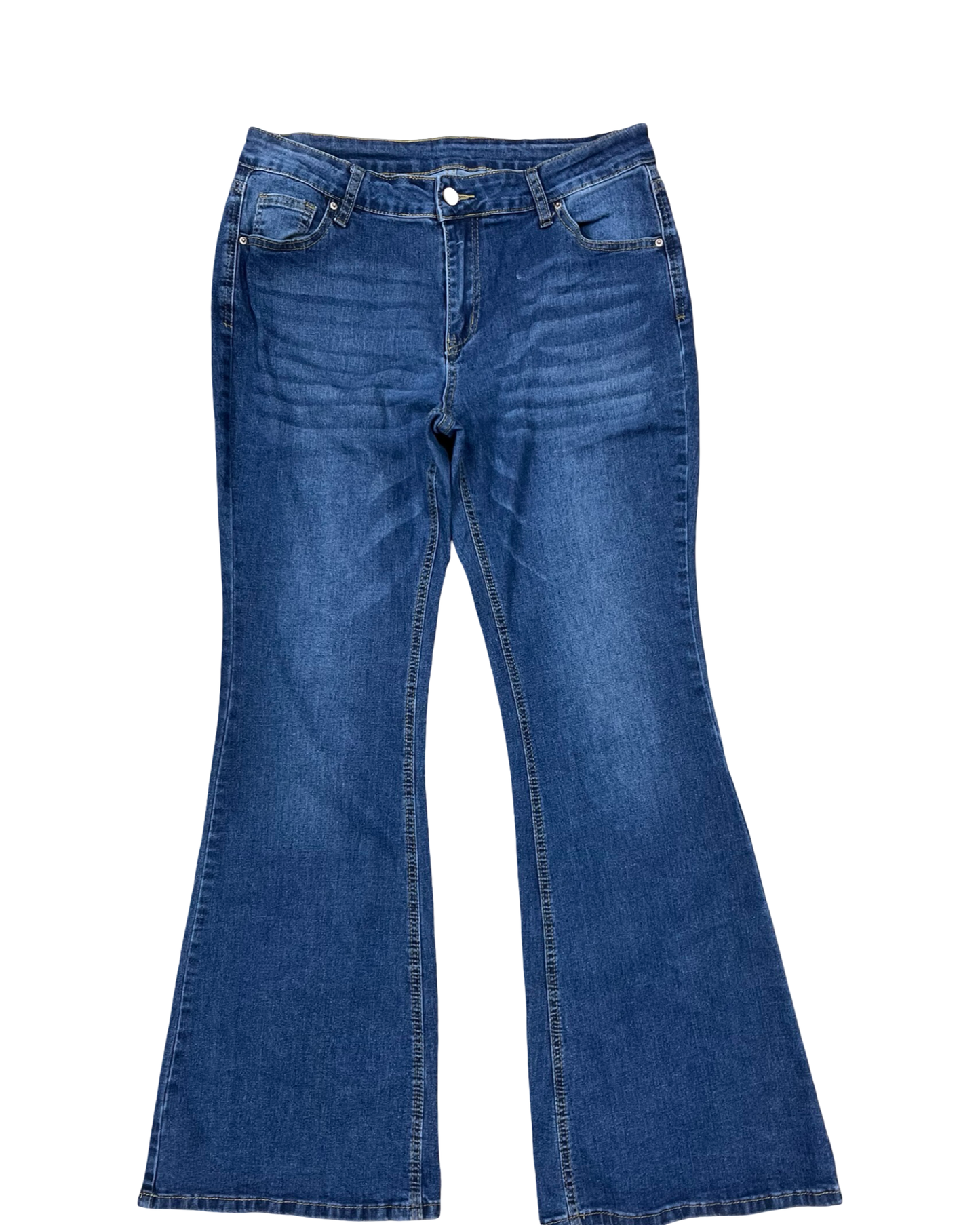 Jeans Boot Cut By Clothes Mentor In Blue Denim, Size:Xl