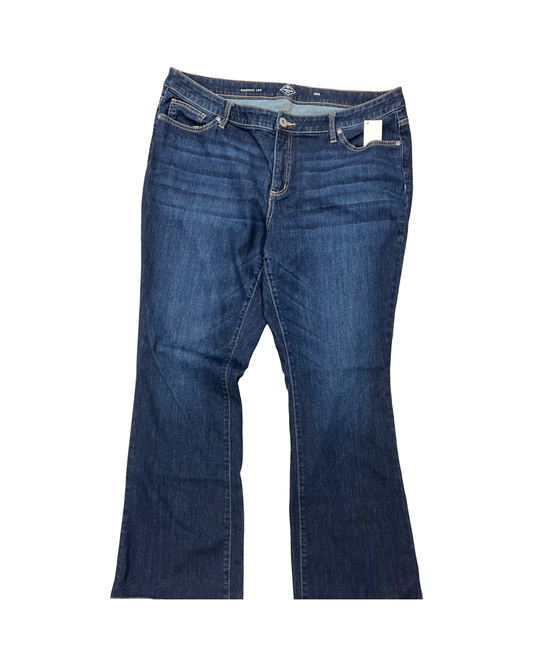 Jeans Boot Cut By St Johns Bay In Blue Denim, Size:18