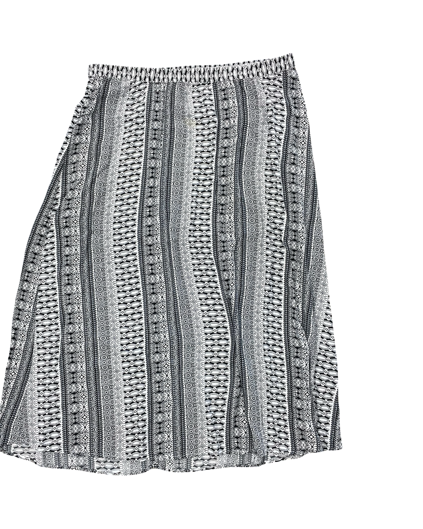 Skirt Maxi By Cj Banks In Blue & White, Size:1X