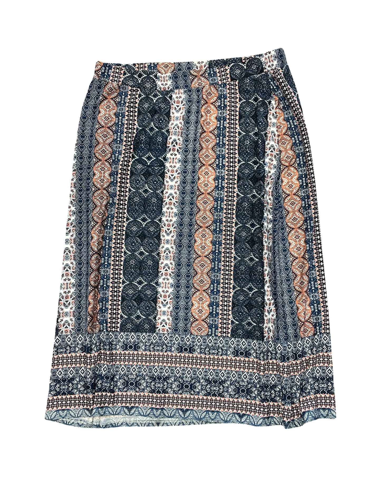 Skirt Maxi By Cj Banks In Blue & Orange, Size:1X