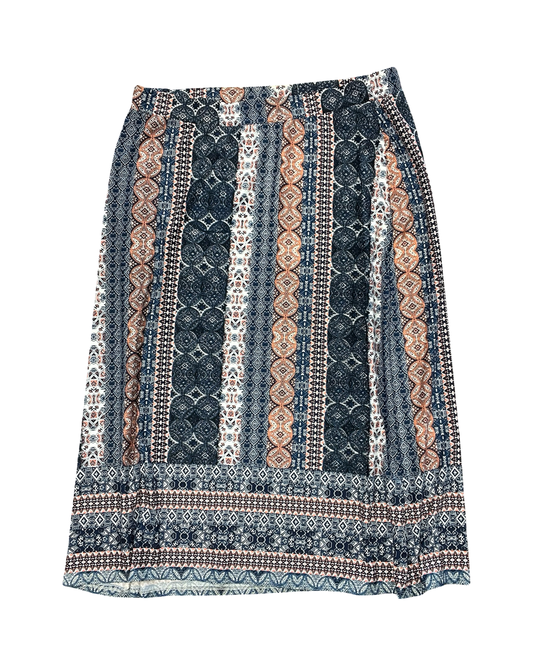 Skirt Maxi By Cj Banks In Blue & Orange, Size:1X