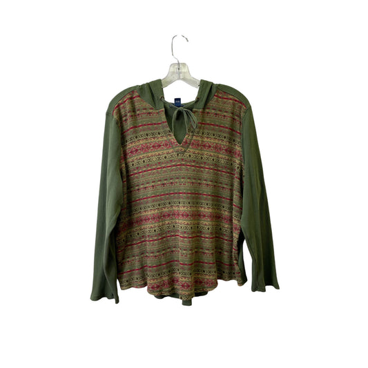 Top Ls By Chaps In Green, Size:3X