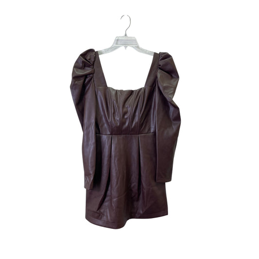 Dress Casual Short By Avec Les Filles In Brown, Size:S