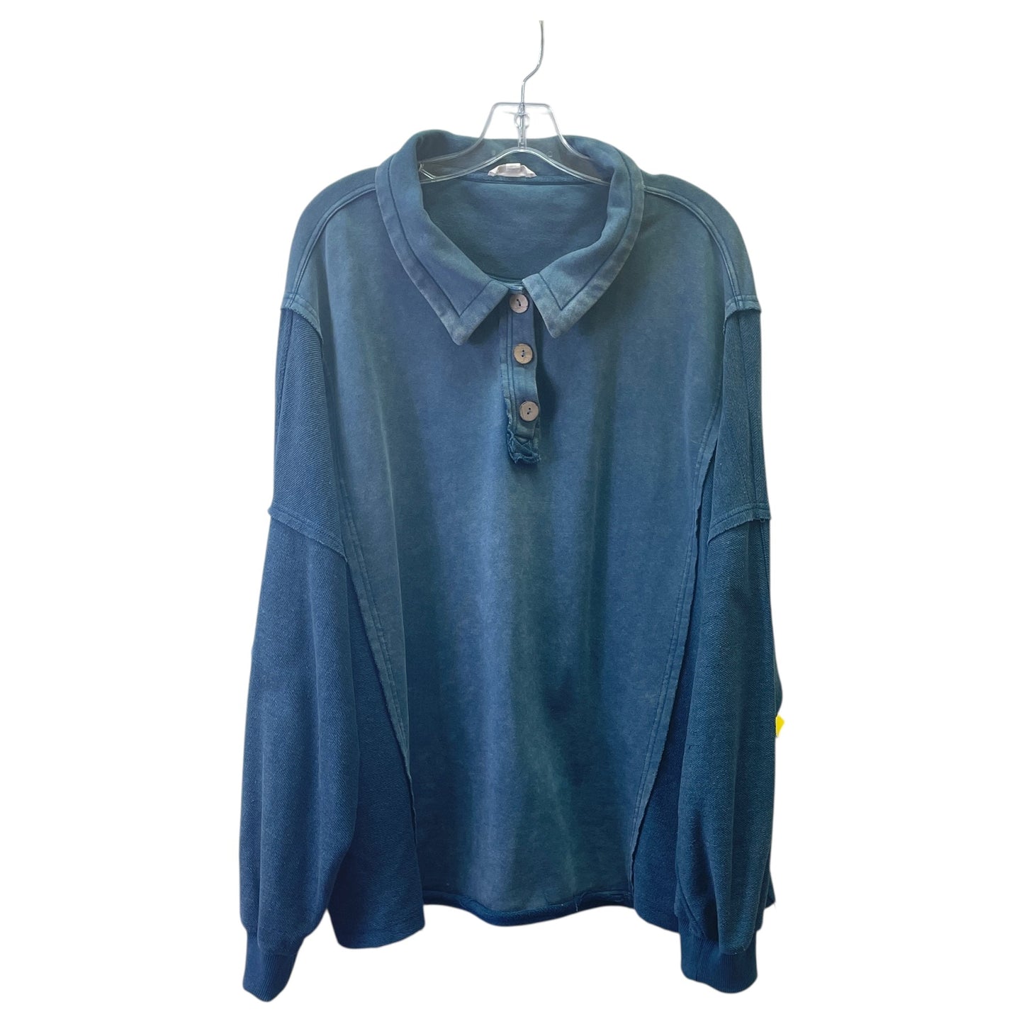 Top Ls By Oddi In Blue, Size:2X