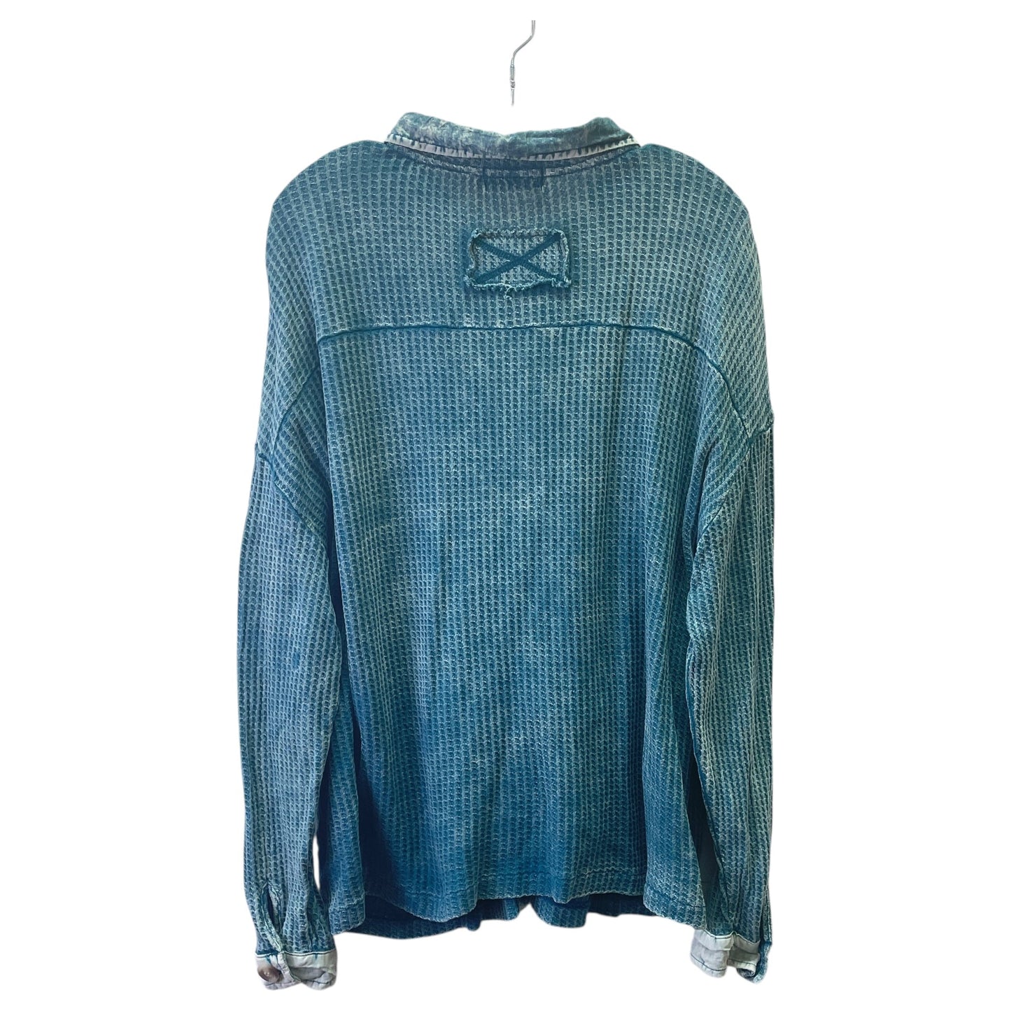 Top Ls By Zenana Outfitters In Blue, Size:Xl