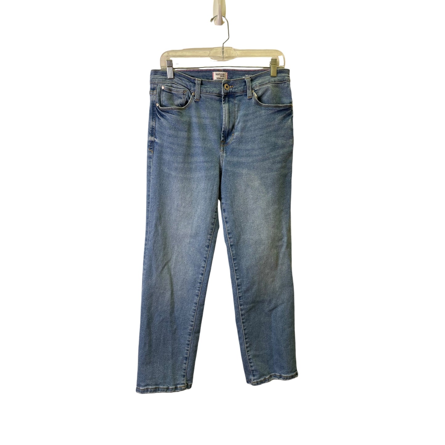 Jeans Straight By Kensie In Blue Denim, Size:10