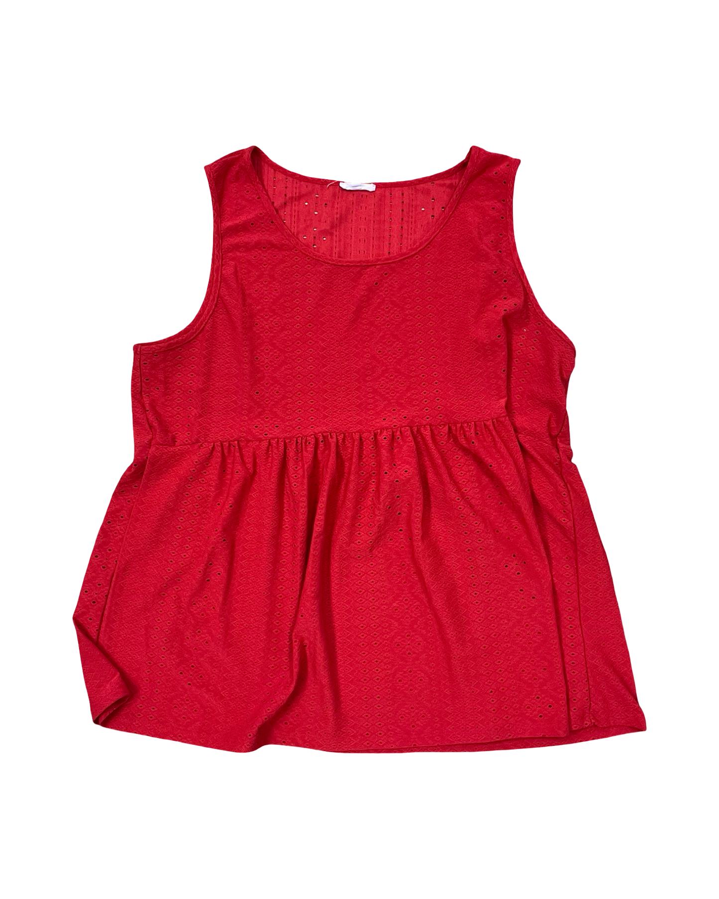 Top Sleeveless By Chicsoul In Red, Size:2X