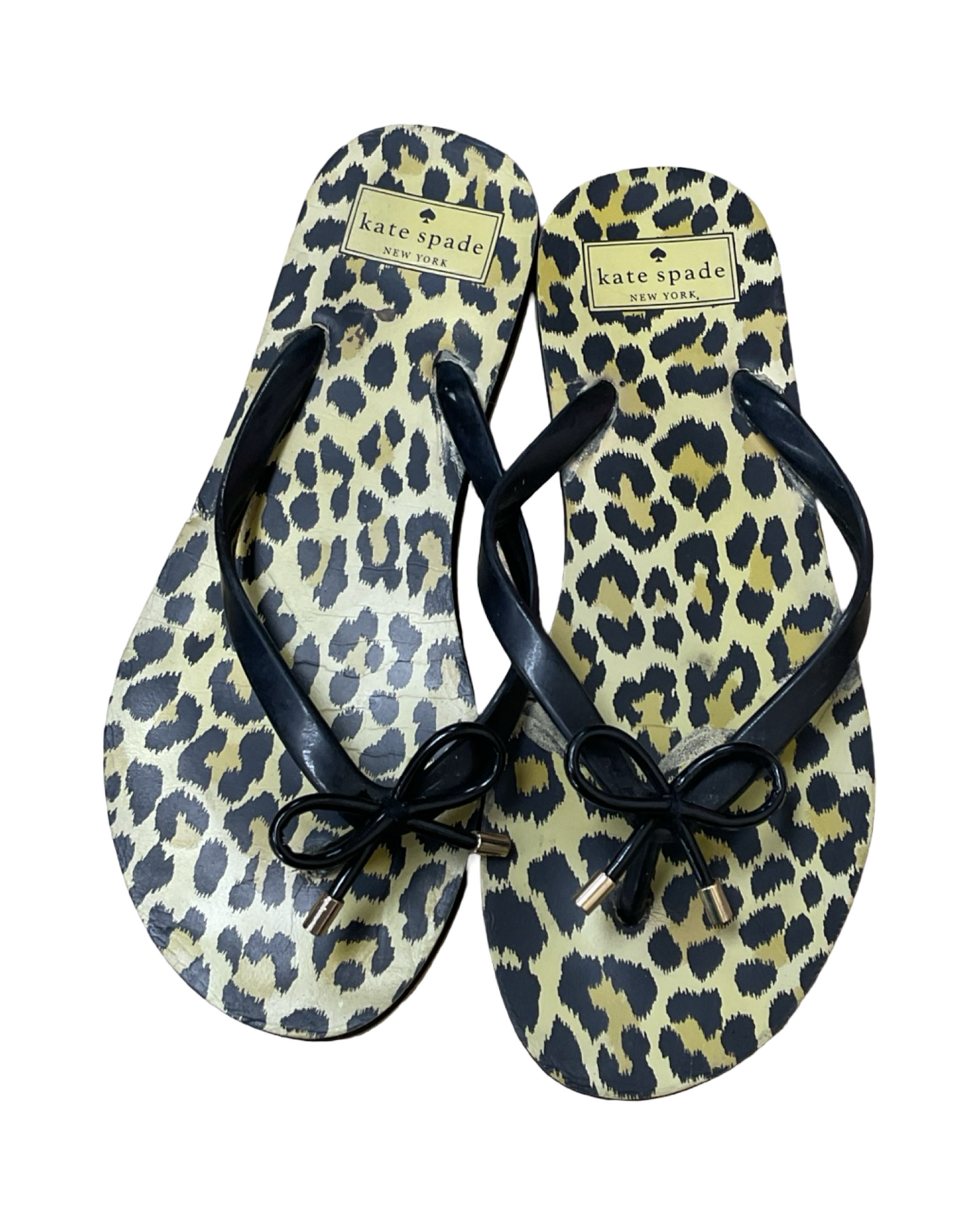 Sandals Designer By Kate Spade In Animal Print, Size:7