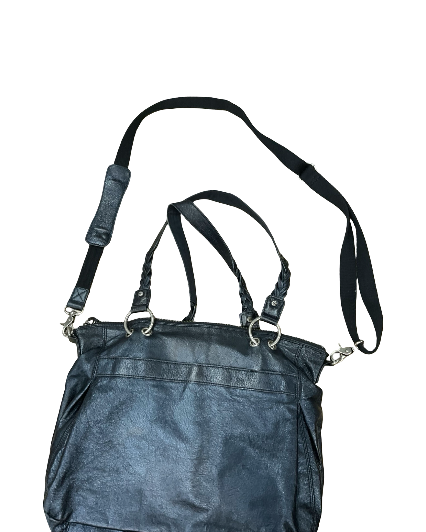 Handbag Leather By The Sak In Black, Size:Medium