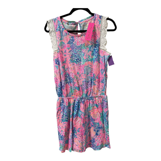 Romper Designer By Lilly Pulitzer In Pink, Size:M