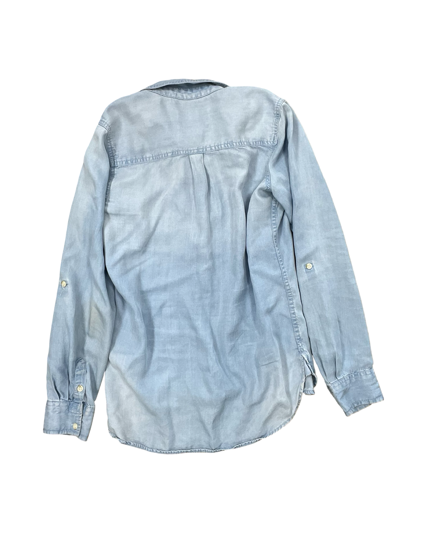 Blouse Ls By Mossimo In Blue, Size:M