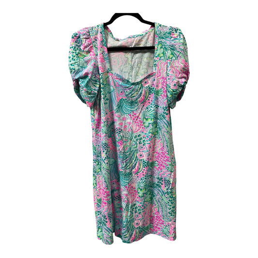 Dress Designer By Lilly Pulitzer In Green & Pink, Size:L