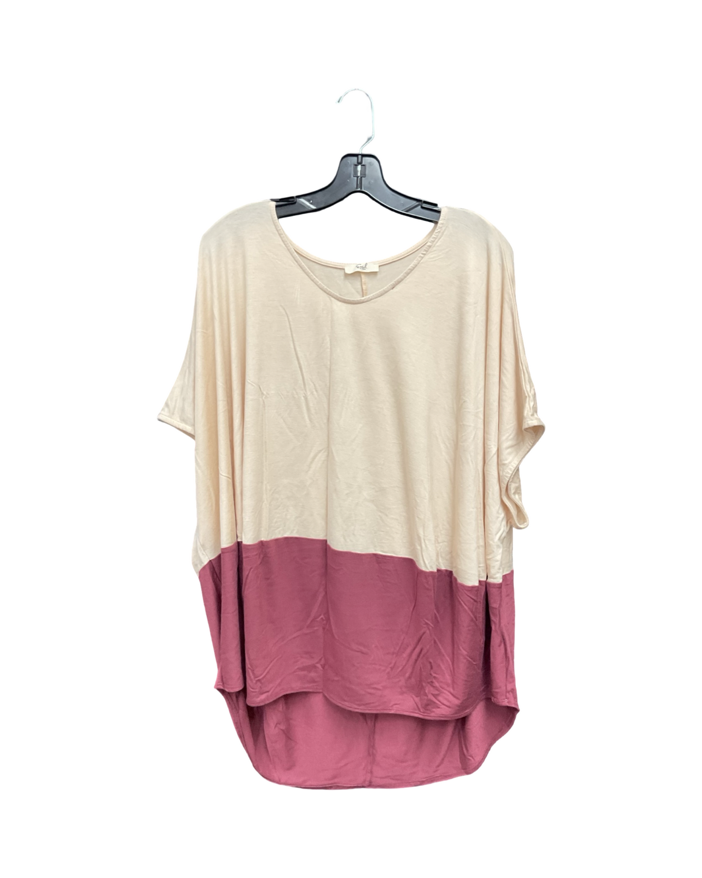 Top Sleeveless By Easel In Cream, Size:2X