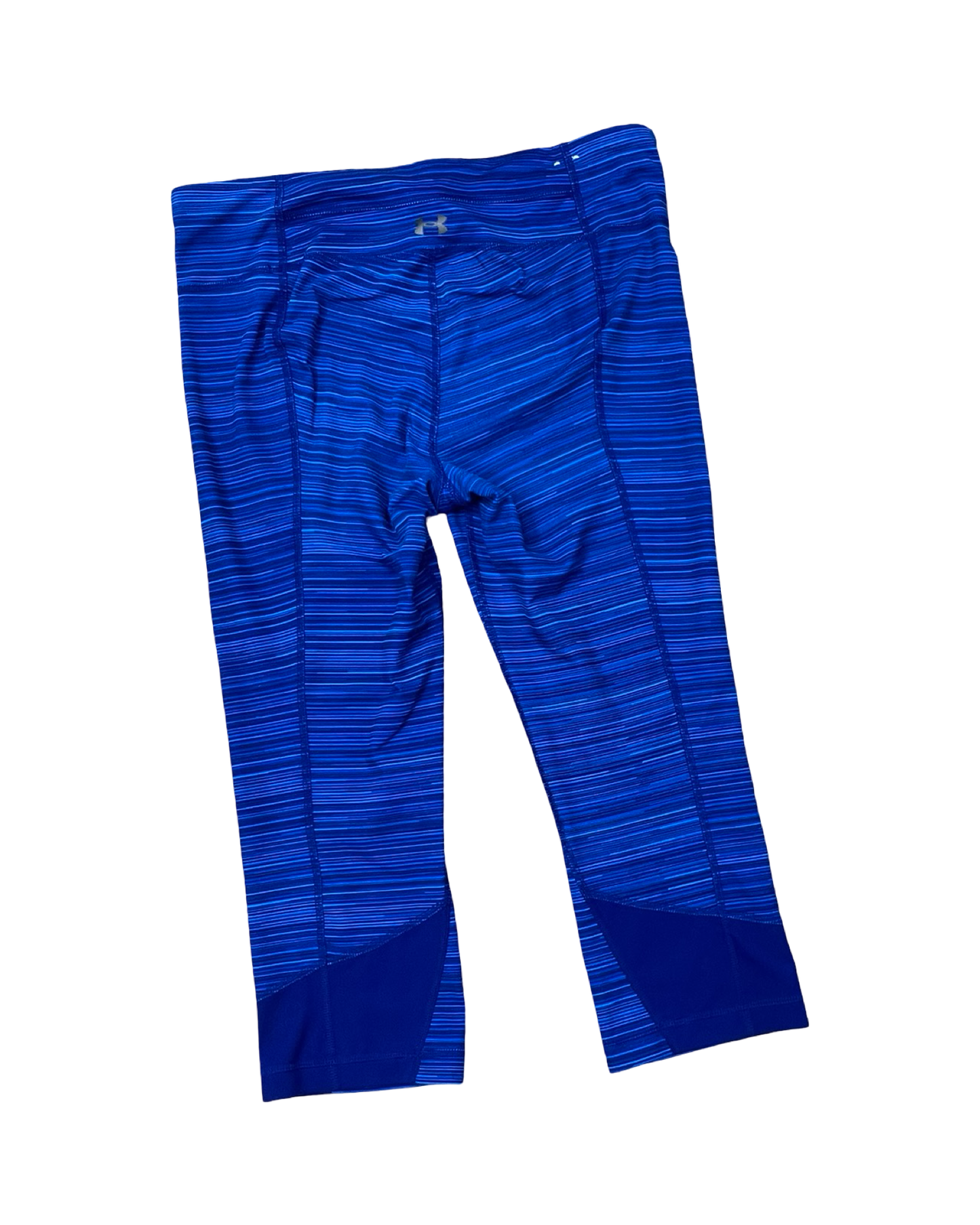 Athletic Leggings Capris By Under Armour In Blue, Size:M