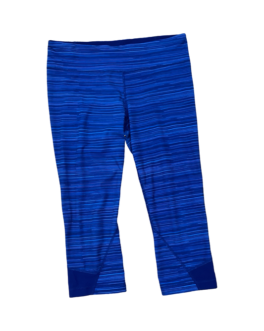Athletic Leggings Capris By Under Armour In Blue, Size:M