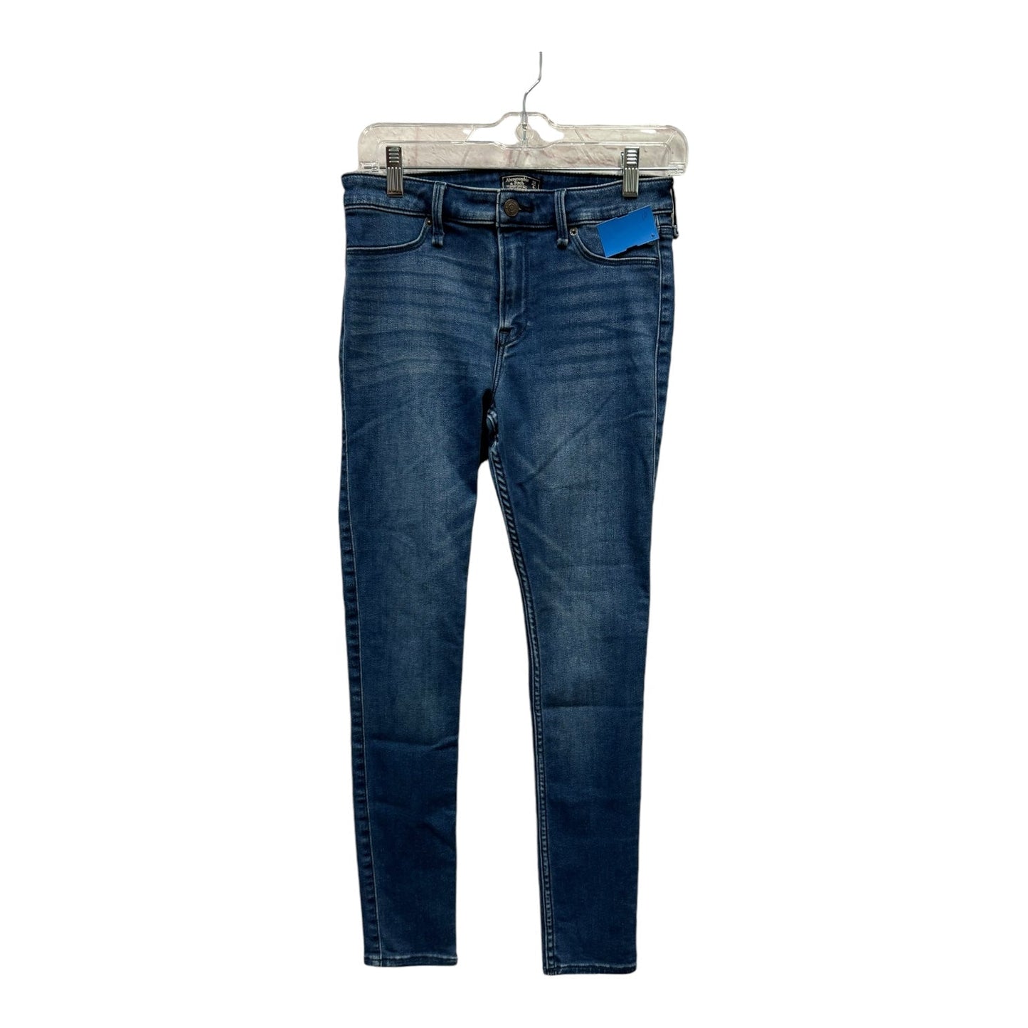 JEANS SKINNY by ABERCROMBIE AND FITCH In BLUE DENIM, Size: 6