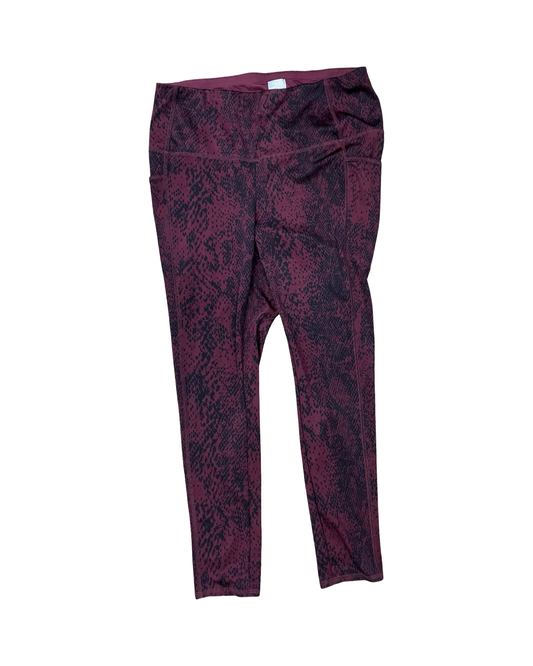 Athletic Leggings By Under Armour In Black, Size:L