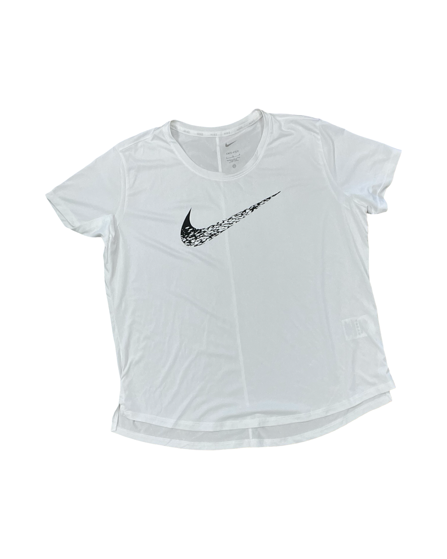 Athletic Top Ss By Nike In White, Size:L