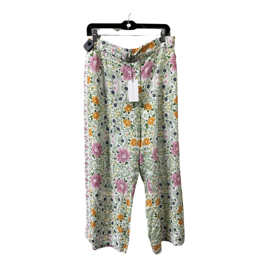 Pants Linen By Chelsea And Theodore In Floral Print, Size:Xl