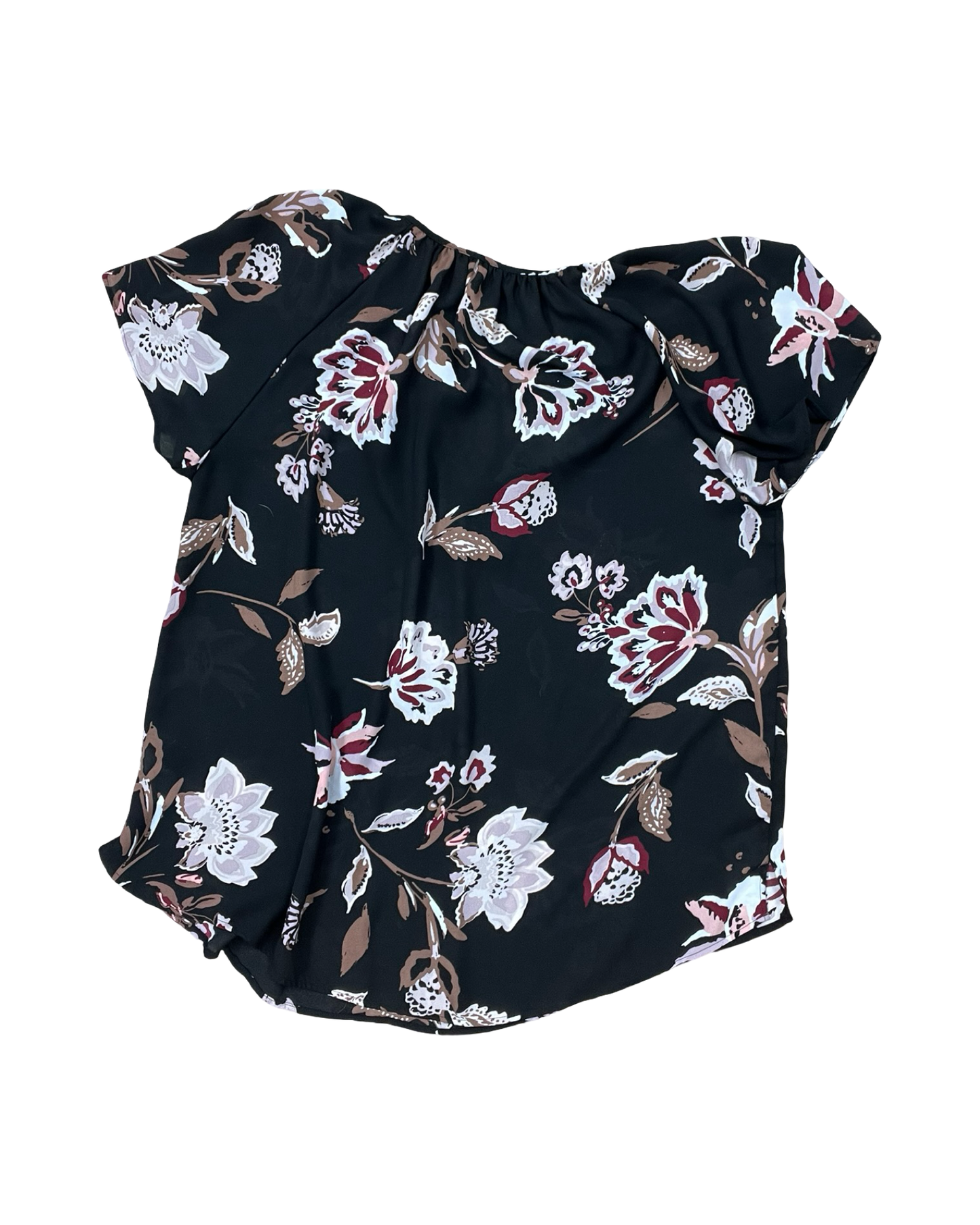 Blouse Ss By Maurices In Black, Size:Xl