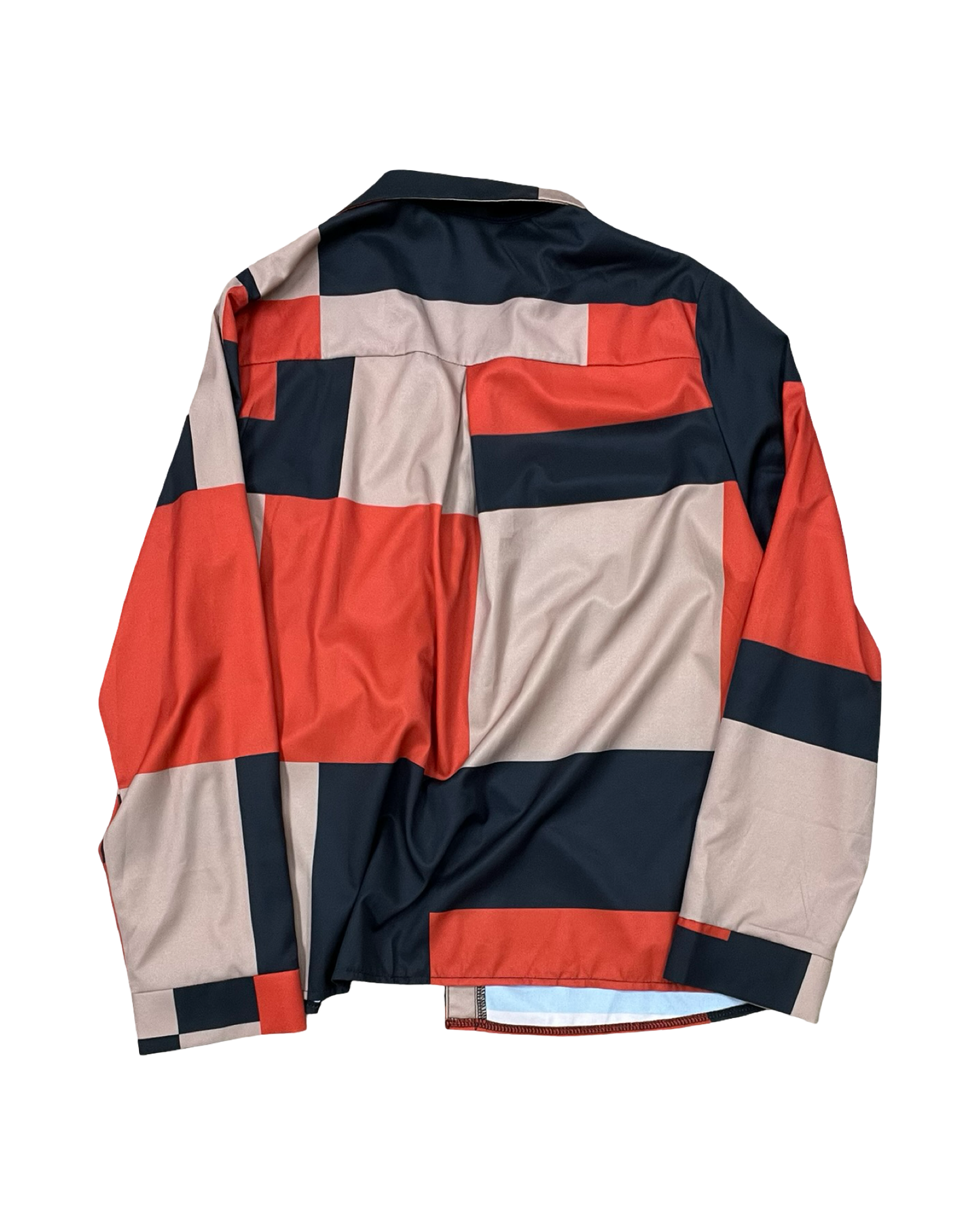 Blouse Ls By Shein In Brown & Orange, Size:Xl