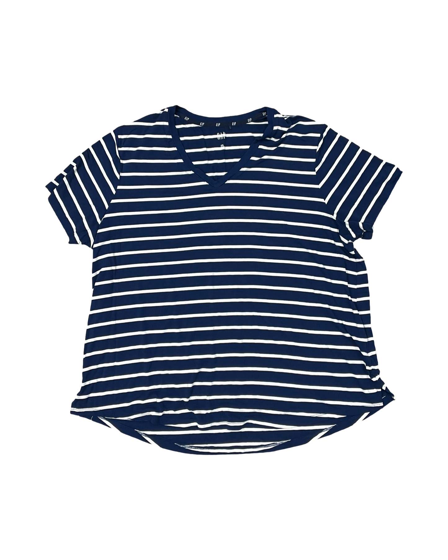 Top Ss By Gap In Blue & White, Size:1X