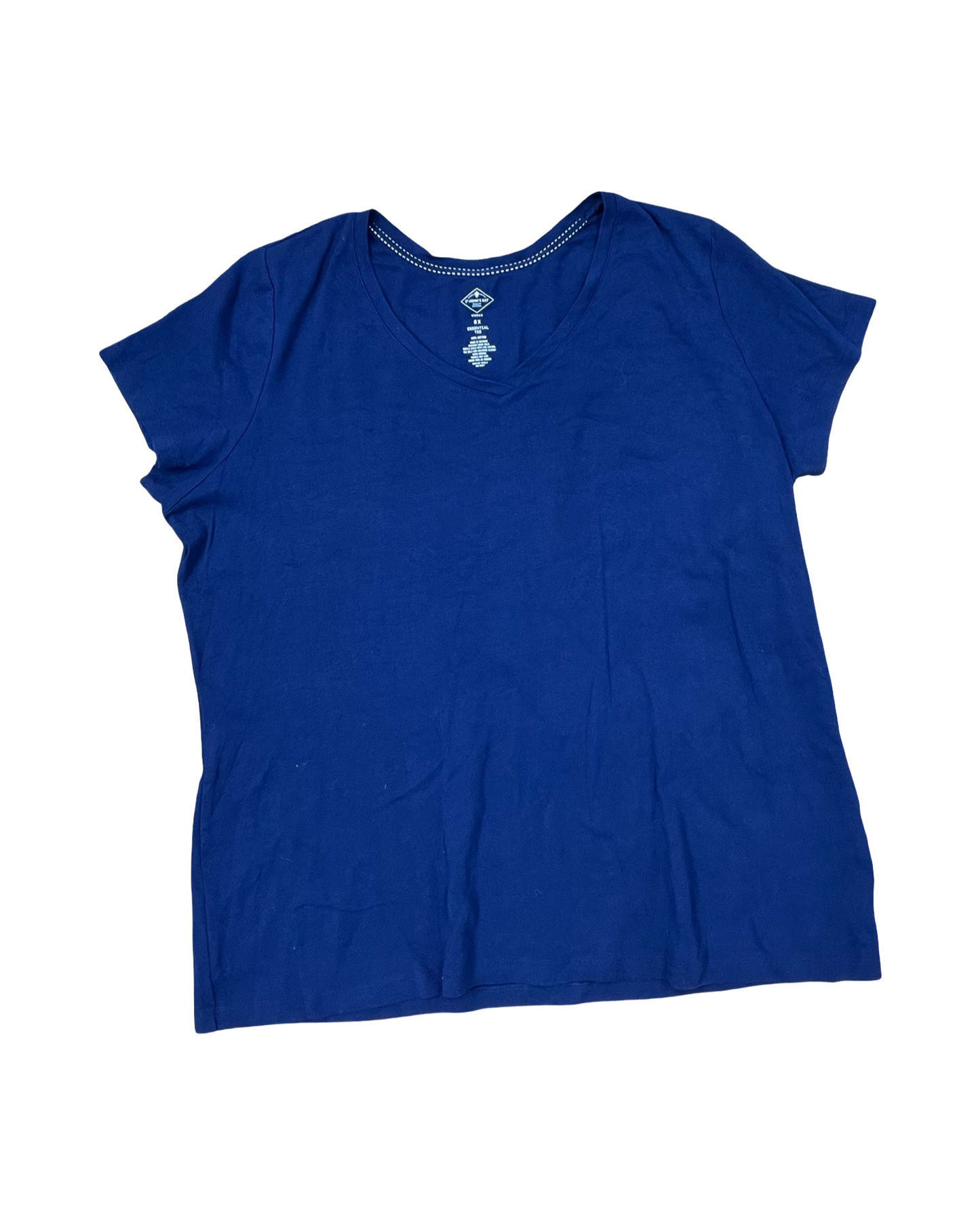 Top Ss Basic By St Johns Bay In Blue, Size:2X